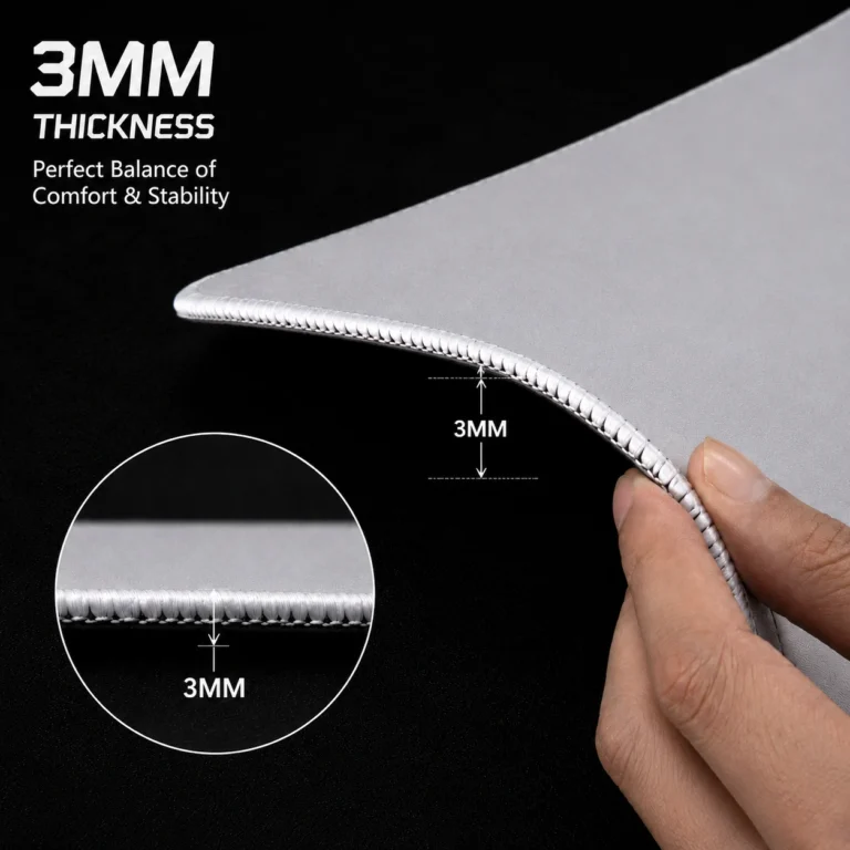 Republic of Gamers (ROG) Inspired White Extended Gaming Mouse Pad 900×400mm | Smooth Surface, Waterproof & Anti-Slip