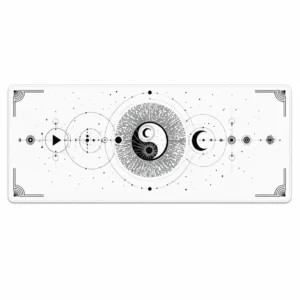 Celestial Balance White Extended Gaming Mouse Pad 900×400mm