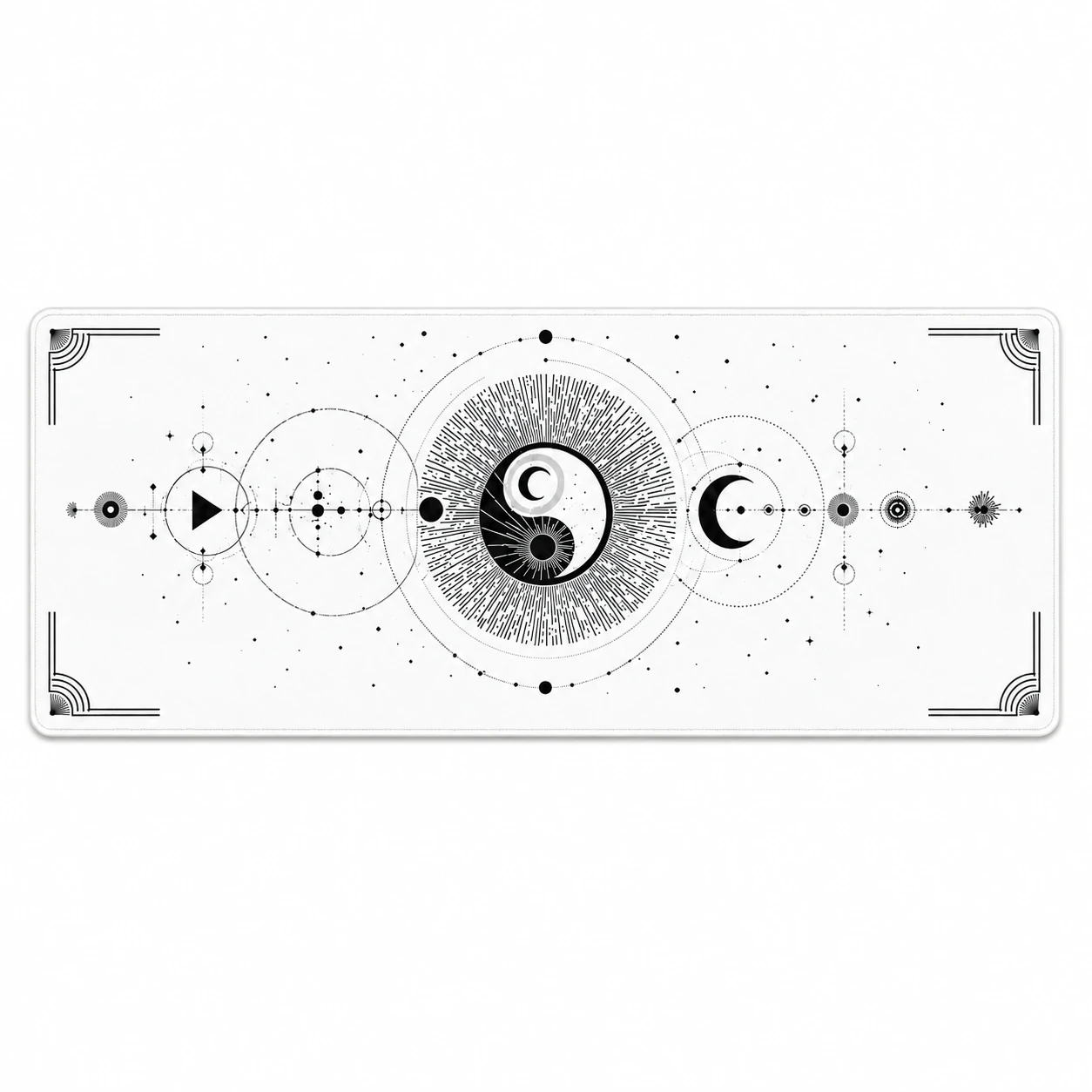 Celestial Balance White Extended Gaming Mouse Pad 900×400mm