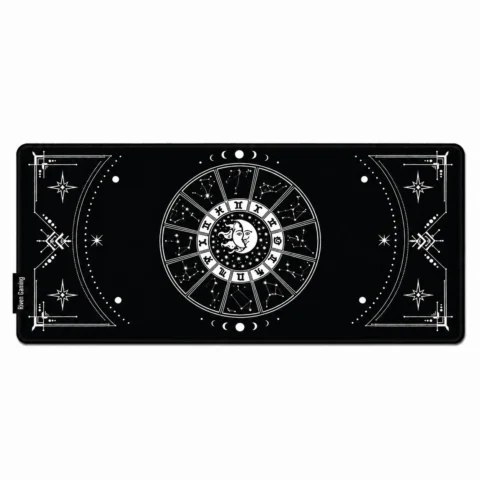Celestial Zodiac Black Extended Gaming Mouse Pad 900×400mm