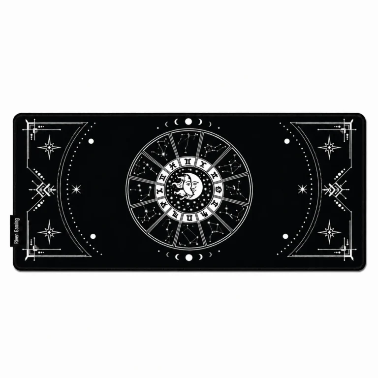 Celestial Zodiac Black Extended Gaming Mouse Pad 900×400mm