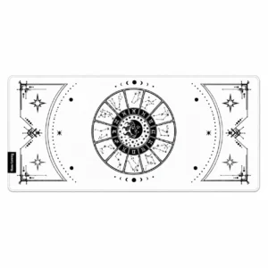 Celestial Zodiac White Extended Gaming Mouse Pad 900×400mm