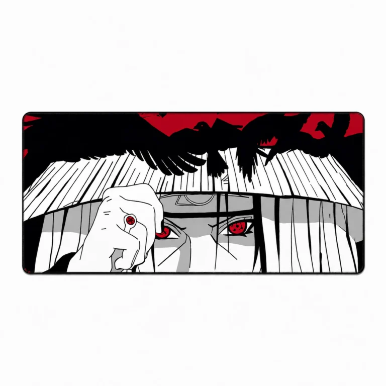 Crimson Crow Anime Extended Gaming Mouse Pad 900×400mm