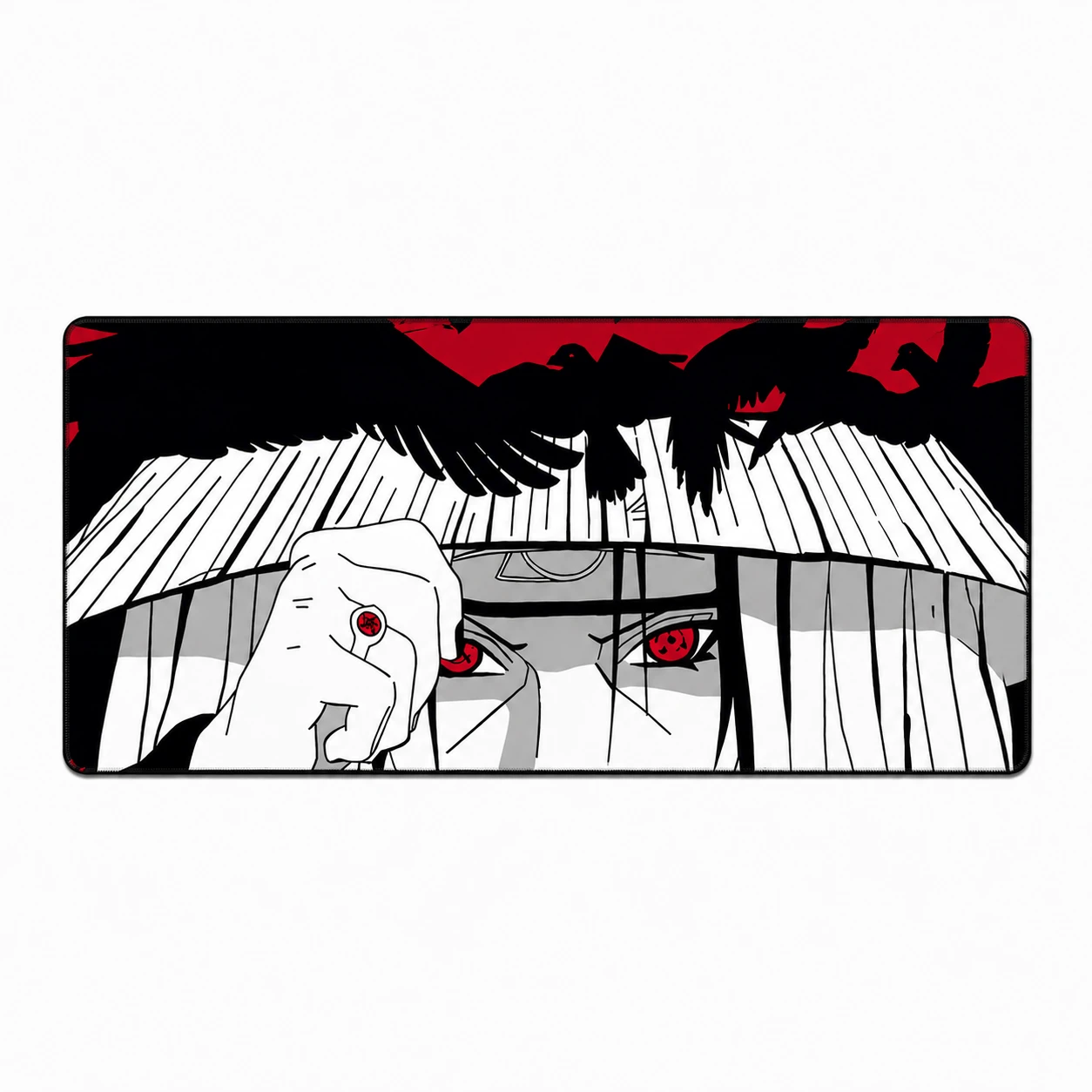 Crimson Crow Anime Extended Gaming Mouse Pad 900×400mm