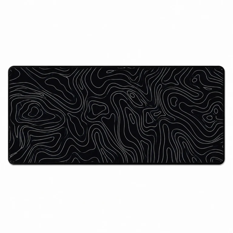 Topographic Black Extended Gaming Mouse Pad 900×400mm