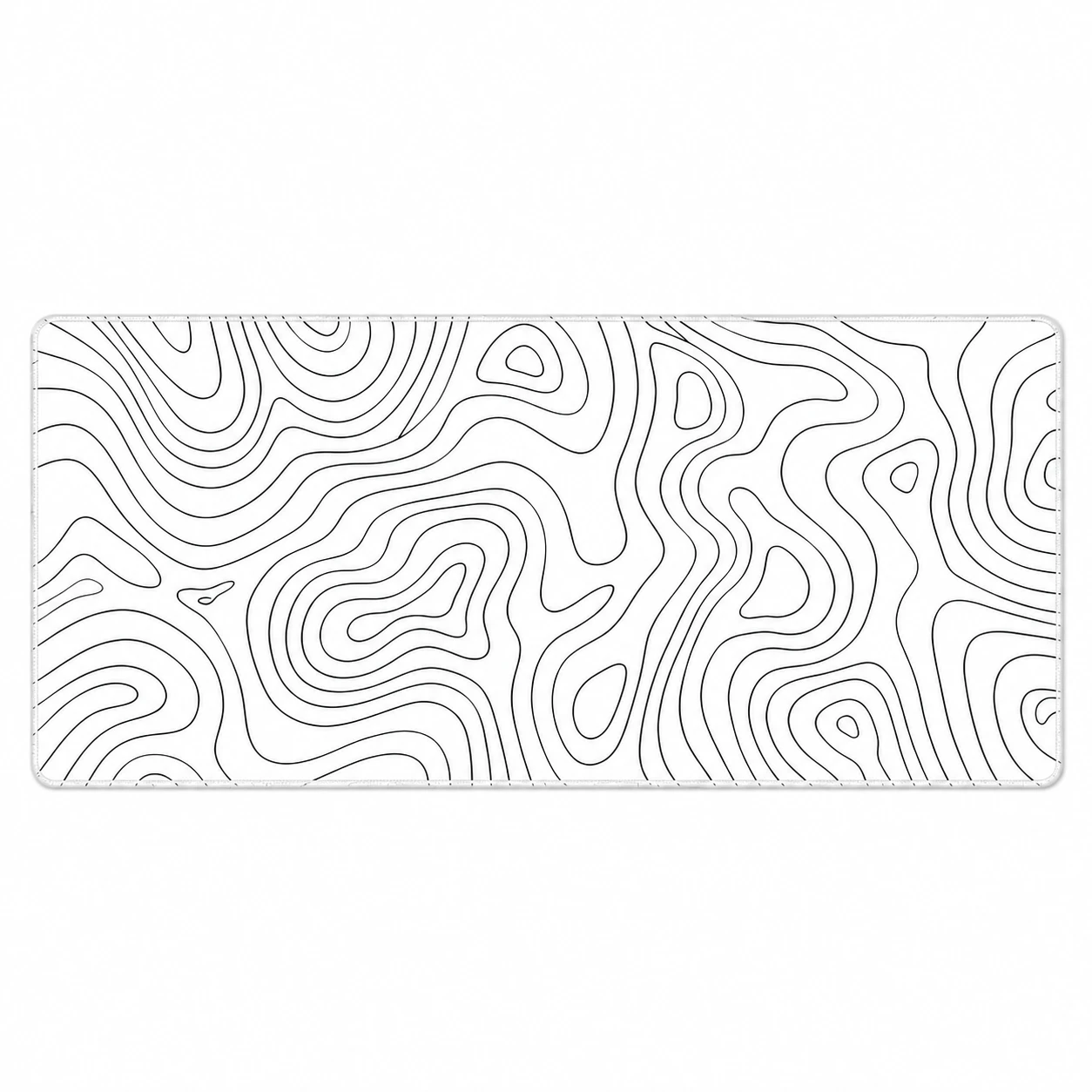 Topographic White Extended Gaming Mouse Pad 900×400mm