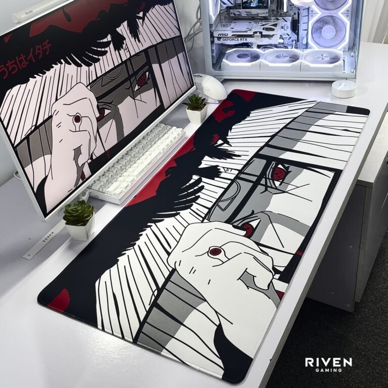 Crimson Crow Anime Extended Gaming Mouse Pad 900×400mm