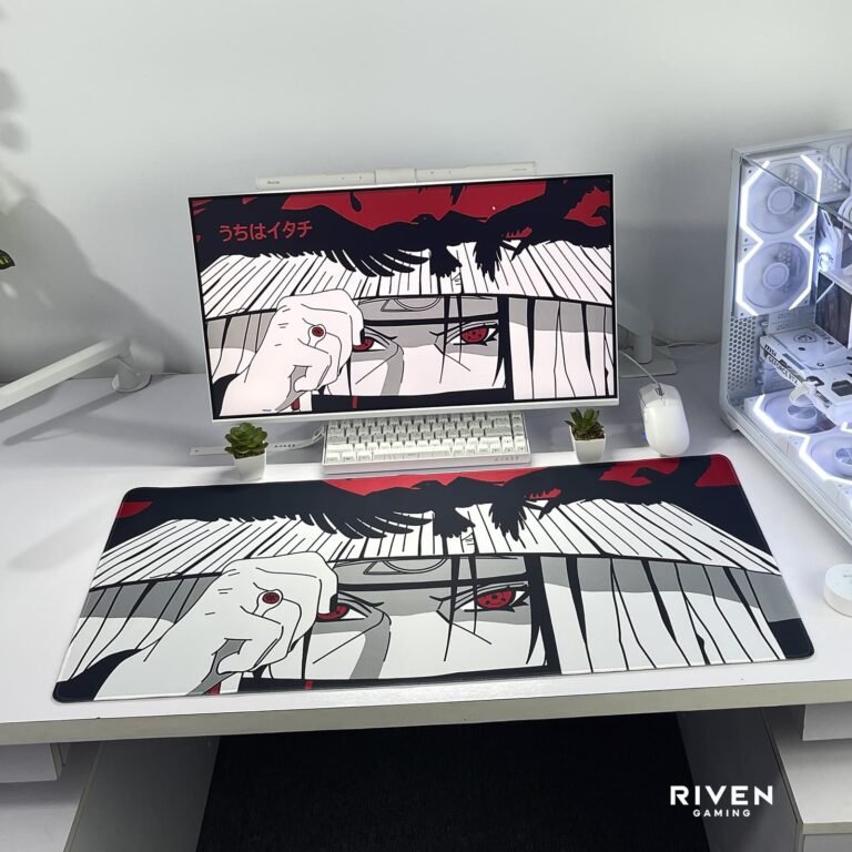 Crimson Crow Anime Extended Gaming Mouse Pad 900×400mm