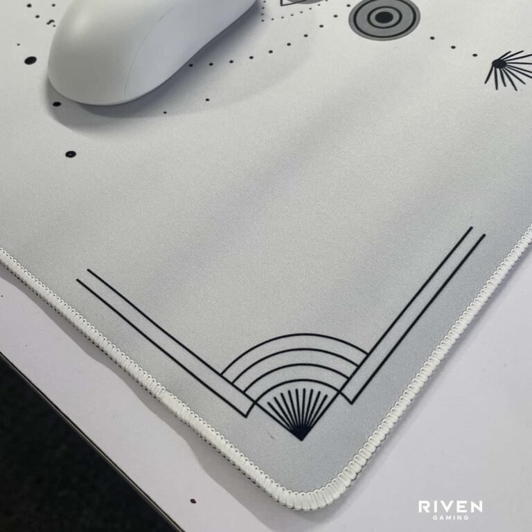 Celestial Balance White Extended Gaming Mouse Pad 900×400mm