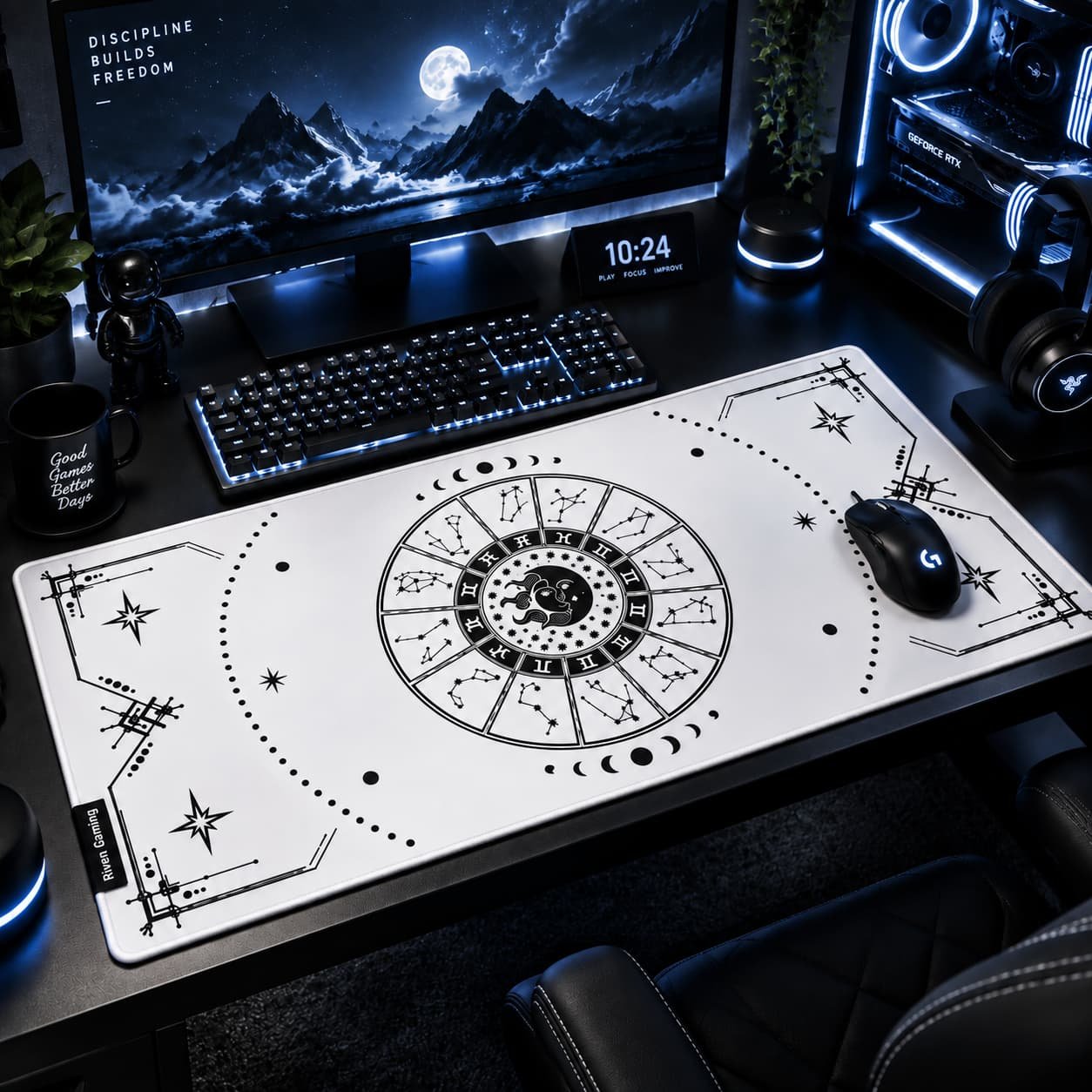 Complete Riven gaming gear setup